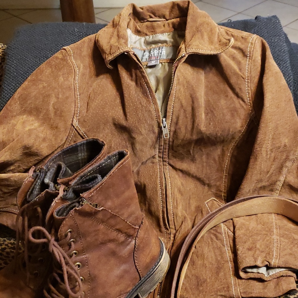 Wilson's Leather Kids sz Med lined